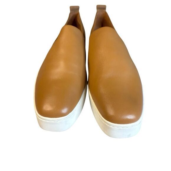 VINCE Women's Leather Saxon-2 Slip On Sneaker in Caramel sz 11 - Picture 5 of 10